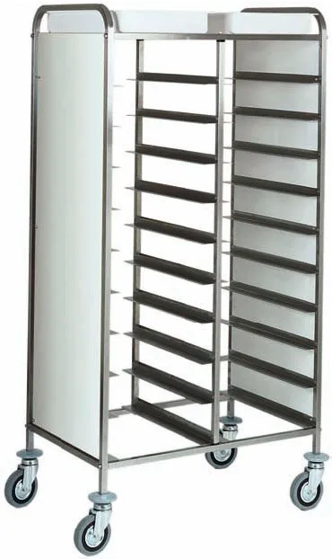 Pastiprināti rati 20 paplātēm ar sānu paneļiem (bianco-white)